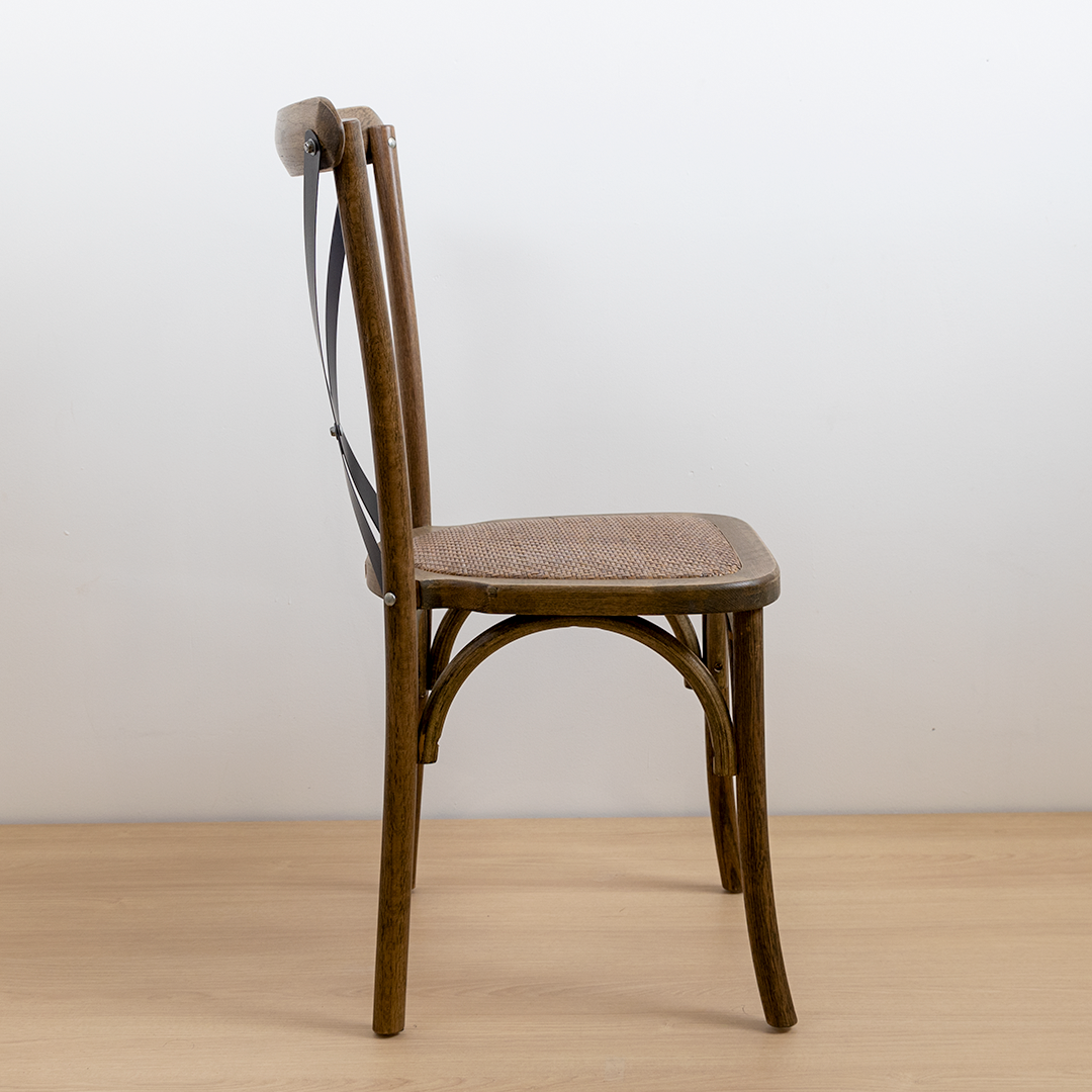 SILLA CROSSBACK ROBLE CRUCETA NEGRA