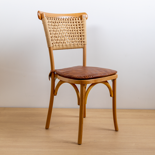 COJÍN CUERO AMBAR CROSSBACK