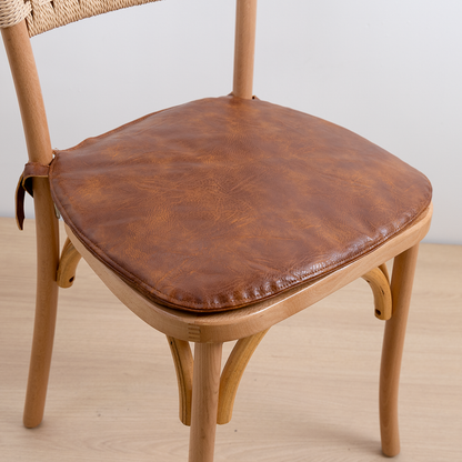 COJÍN CUERO AMBAR CROSSBACK