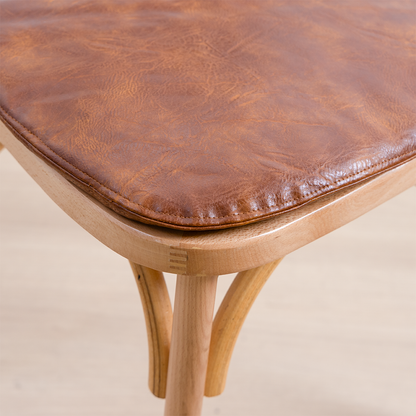 COJÍN CUERO AMBAR CROSSBACK