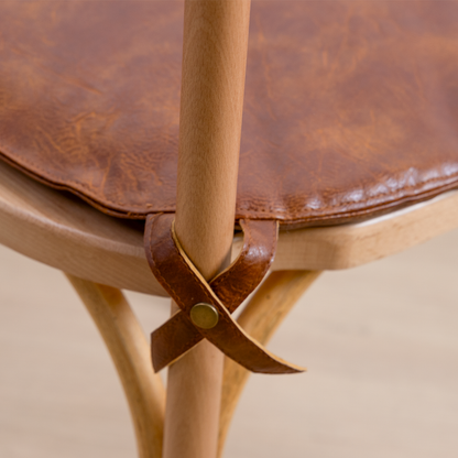 COJÍN CUERO AMBAR CROSSBACK