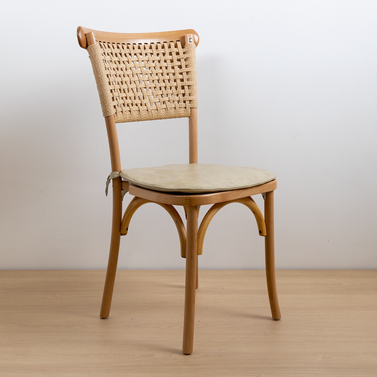 COJÍN CUERO MARFIL CROSSBACK