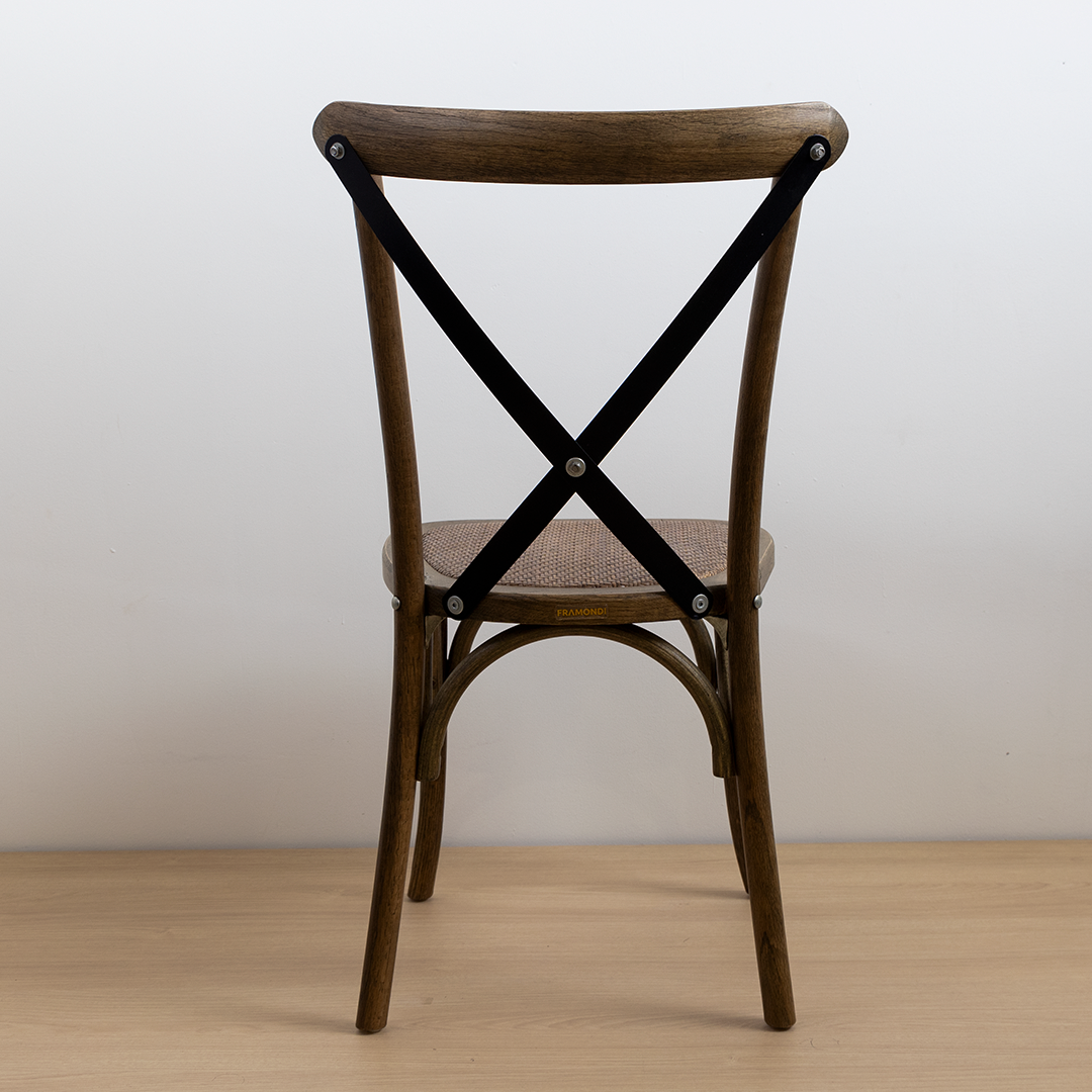 SILLA CROSSBACK ROBLE CRUCETA NEGRA