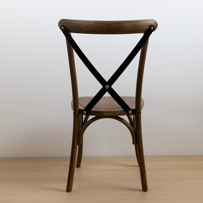 SILLA CROSSBACK ROBLE CRUCETA NEGRA
