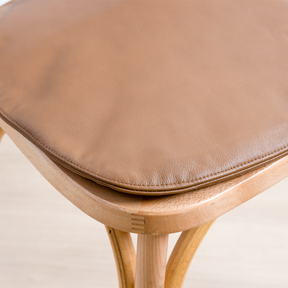 COJÍN CUERO CARAMELO CROSSBACK