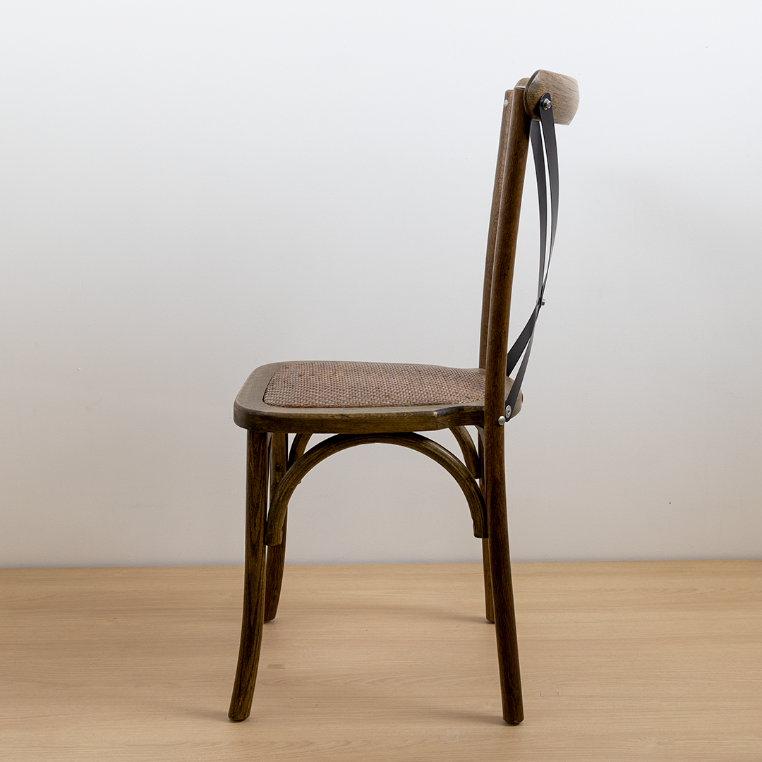 SILLA CROSSBACK ROBLE CRUCETA NEGRA