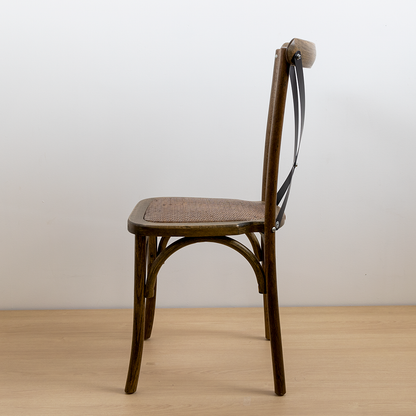 SILLA CROSSBACK ROBLE CRUCETA NEGRA