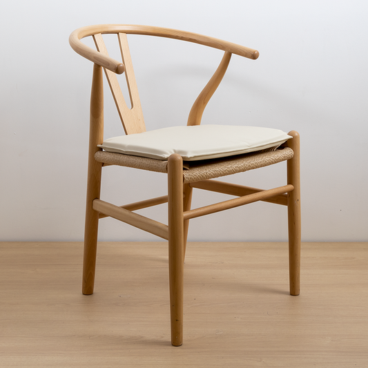 COJIN ECO CUERO WISHBONE CRUDO