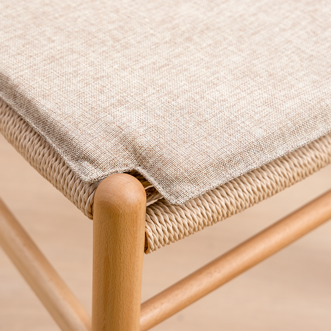 COJÍN BEIGE LINO WISHBONE