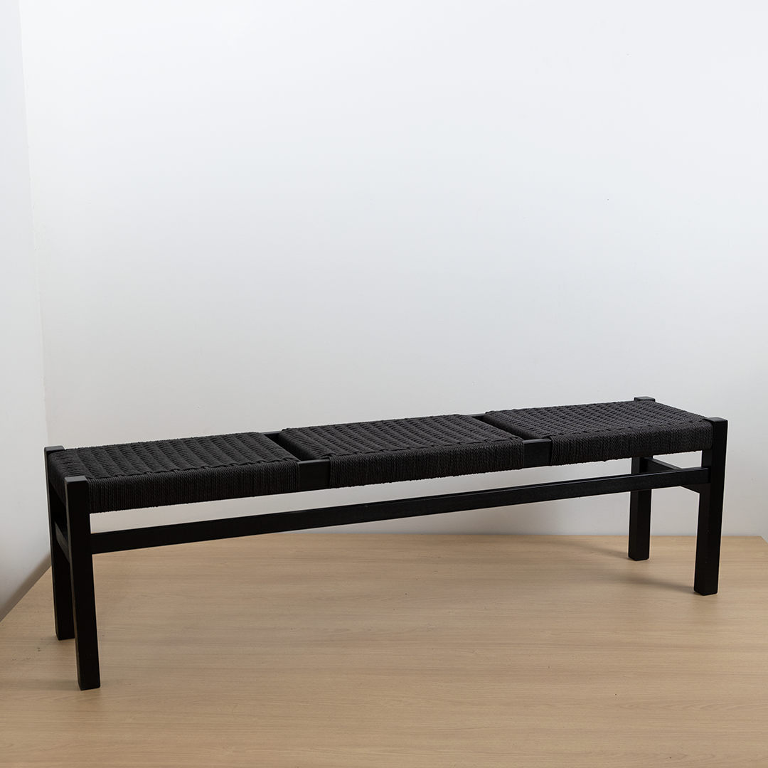 BANQUETA AGUSTINA BLACK 3 PUESTOS
