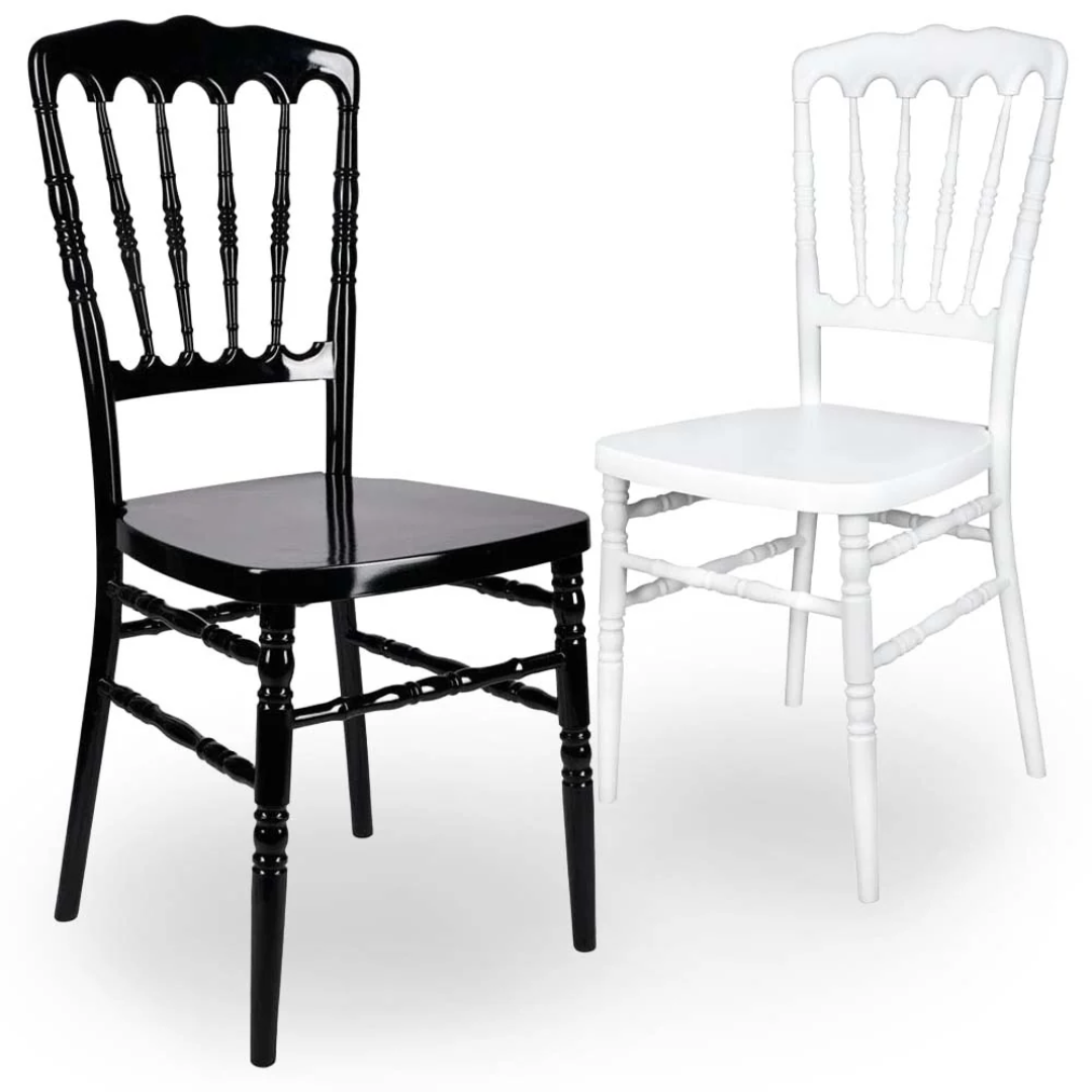 Silla Napoleon Resina Negra