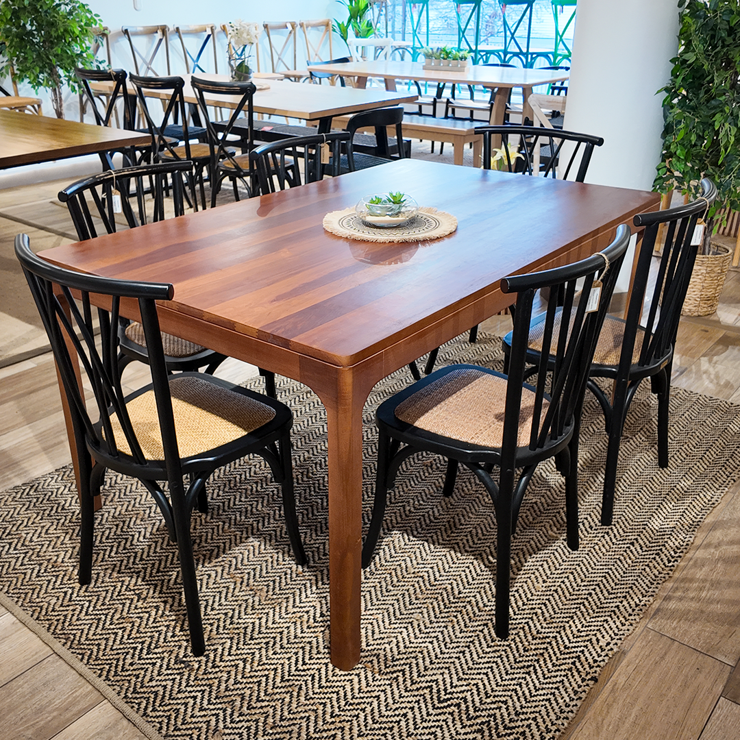 COMEDOR BRUNA + 6 SILLAS CROSSWOOD