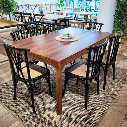 COMEDOR BRUNA + 6 SILLAS CROSSWOOD