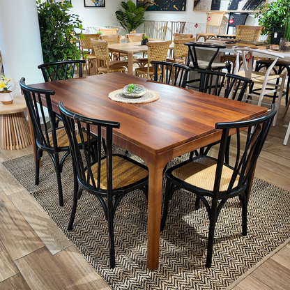COMEDOR BRUNA + 6 SILLAS CROSSWOOD