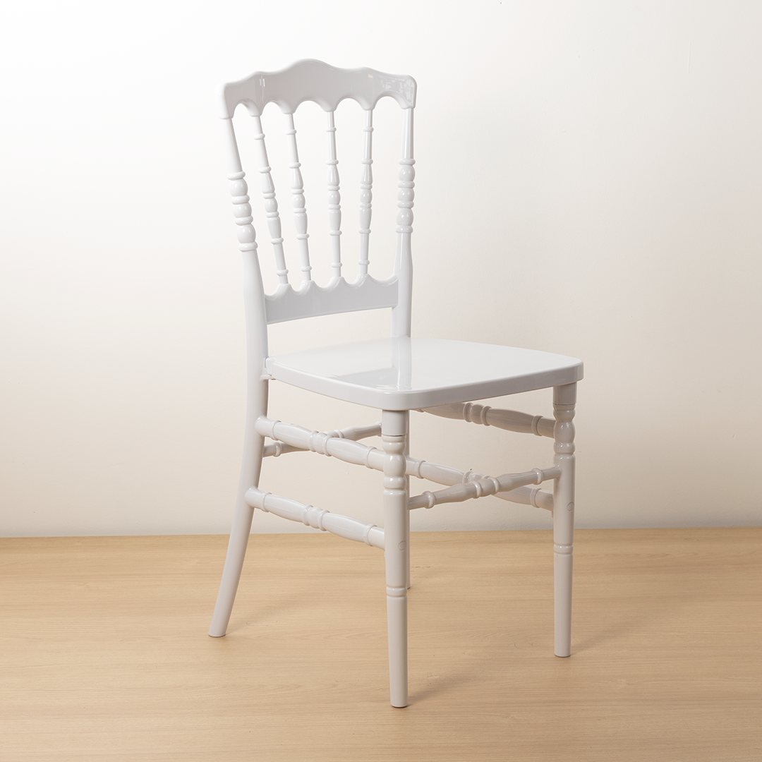 Silla Napoleon Resina Blanca