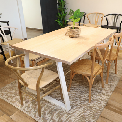 Mesa Genova Albayalde 6P 160X100Cm Mesa