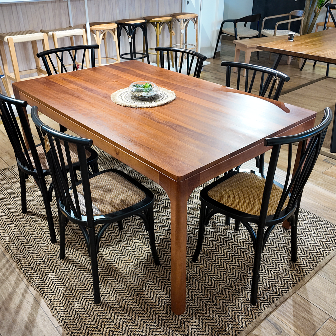 COMEDOR BRUNA + 6 SILLAS CROSSWOOD