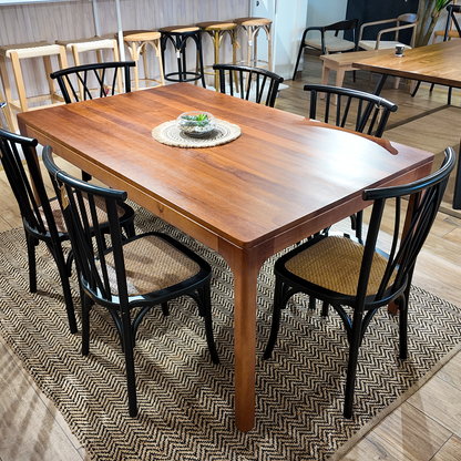 COMEDOR BRUNA + 6 SILLAS CROSSWOOD