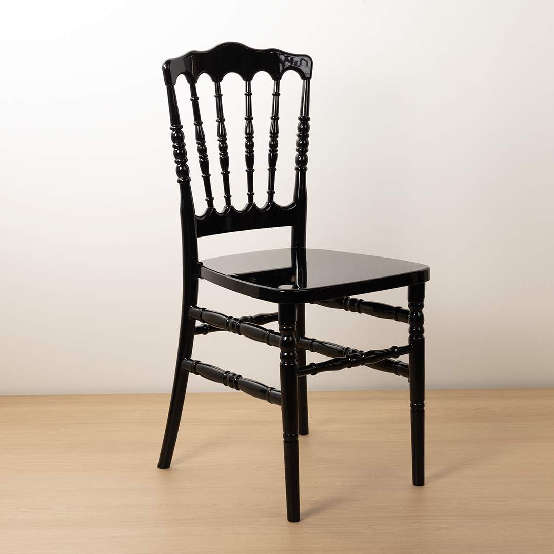 Silla Napoleon Resina Negra