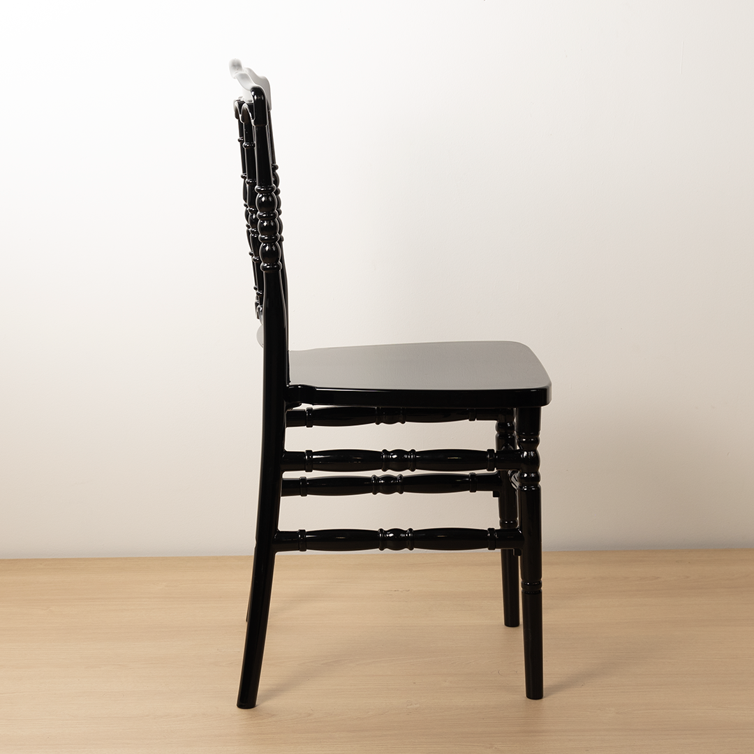 Silla Napoleon Resina Negra