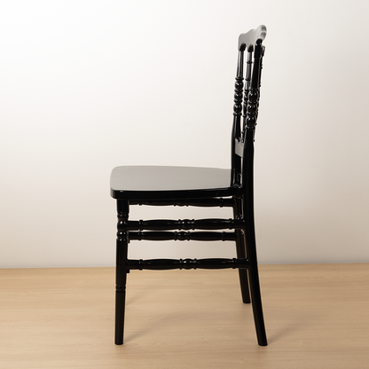 Silla Napoleon Resina Negra