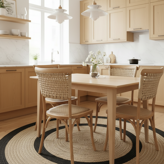 COMEDOR ANTONELLA 120x80cm + 4 SILLAS