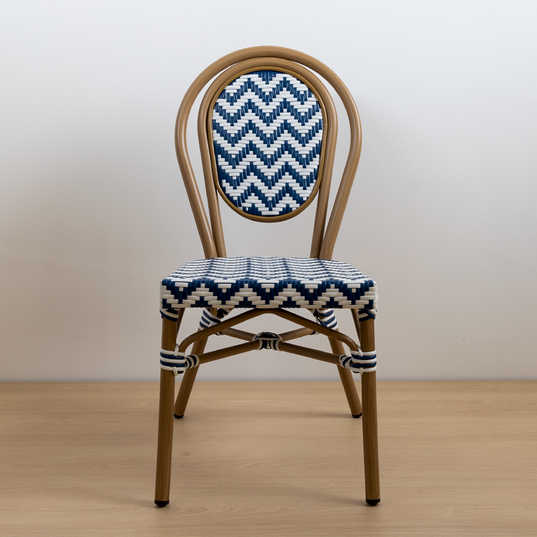 SILLA PARISINA (S/B) AZUL BICOLOR