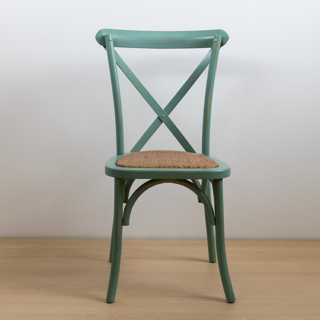 Silla Crossback Menta Vintage