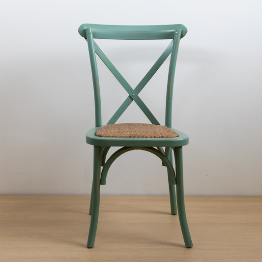 Silla Crossback Menta Vintage