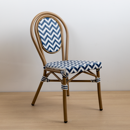 SILLA PARISINA (S/B) AZUL BICOLOR