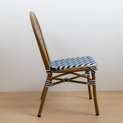 SILLA PARISINA (S/B) AZUL BICOLOR