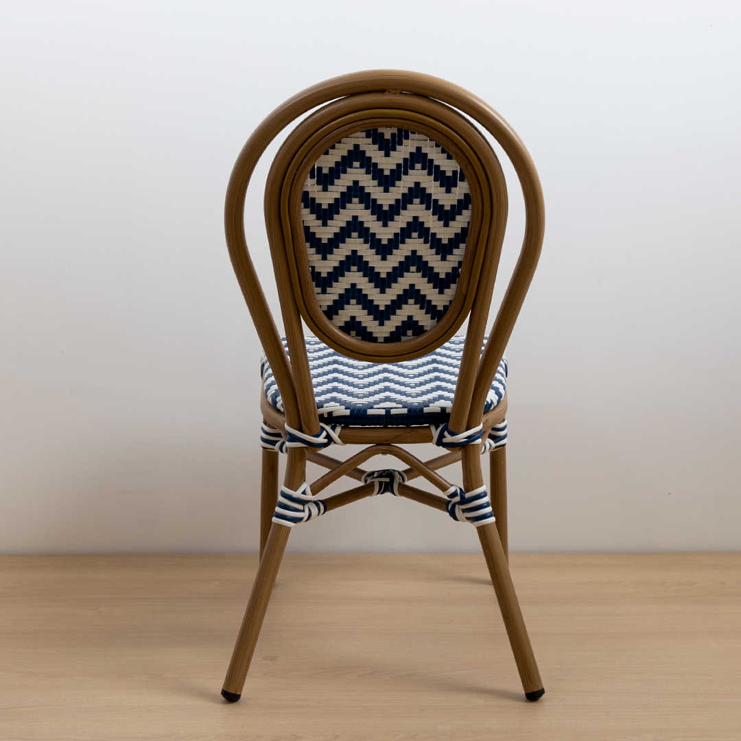 SILLA PARISINA (S/B) AZUL BICOLOR