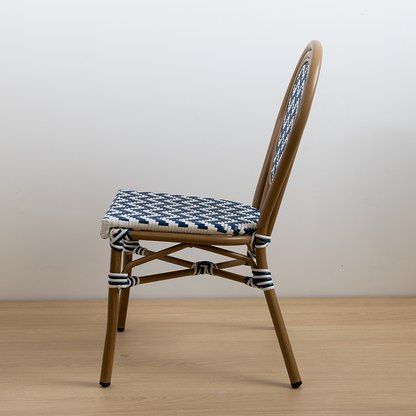 SILLA PARISINA (S/B) AZUL BICOLOR