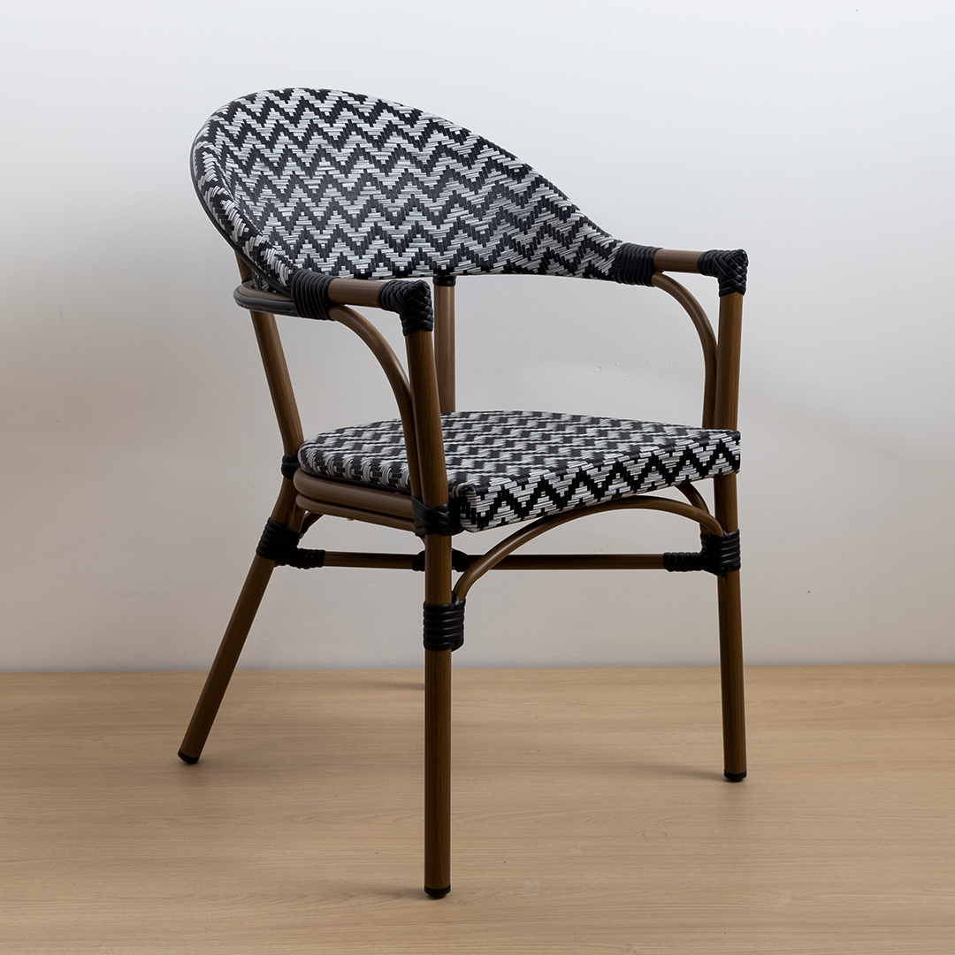 SILLA PARISINA (BRAZOS) ZIG-ZAG