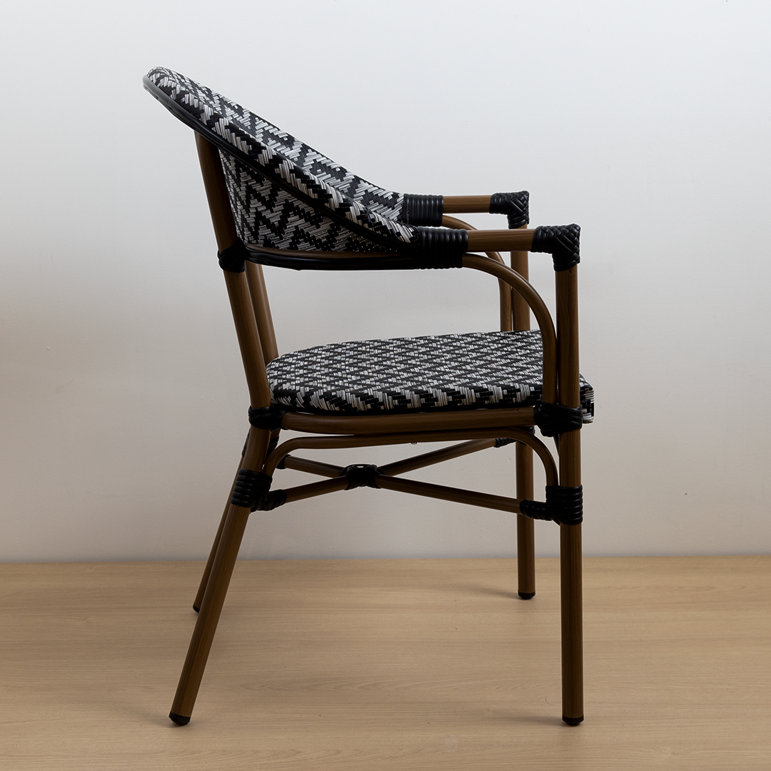 SILLA PARISINA (BRAZOS) ZIG-ZAG