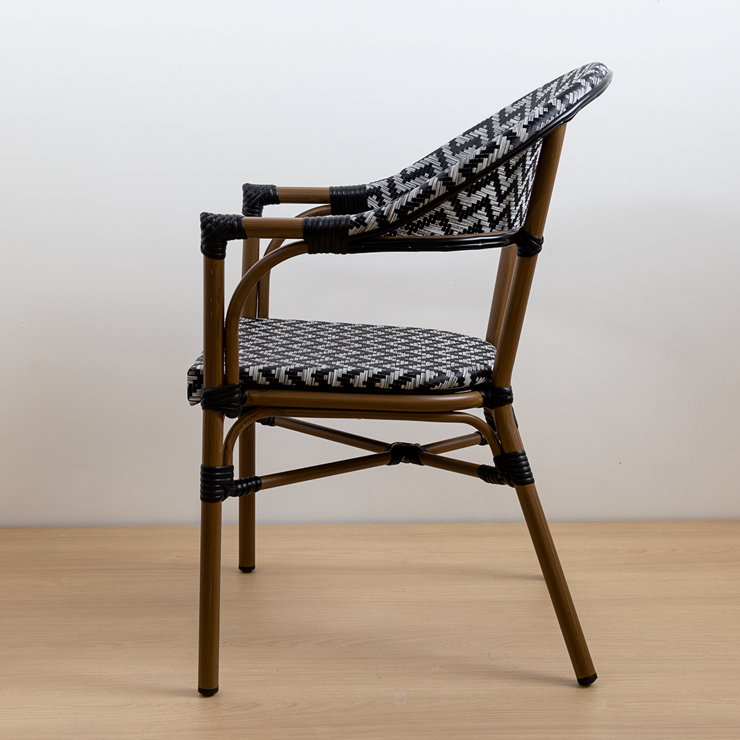 SILLA PARISINA (BRAZOS) ZIG-ZAG