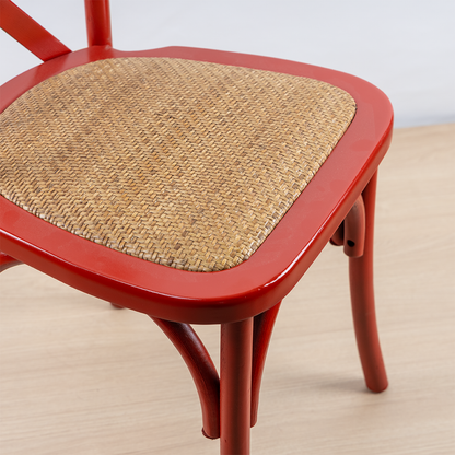 SILLA CROSSBACK ROJA