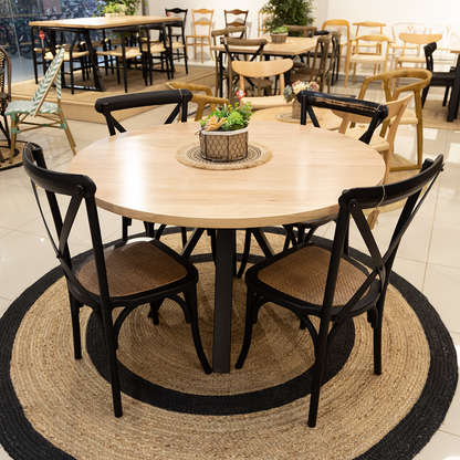 COMEDOR CALONI  + 4 SILLAS CROSSBACK