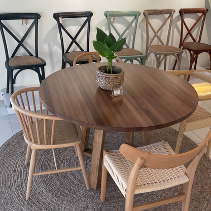 Mesa Carlota Pino Caoba 120Cm Mesa