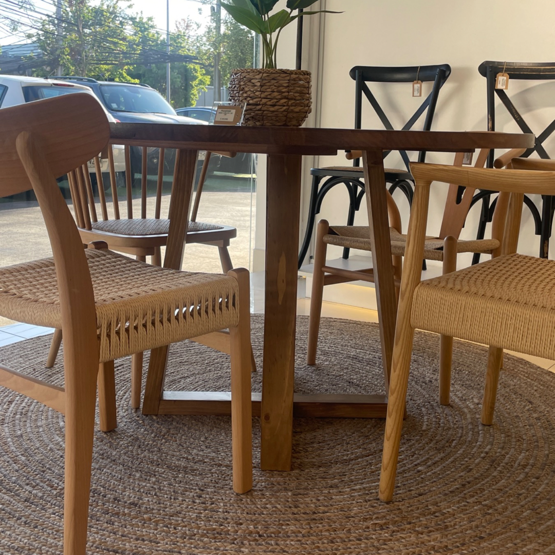 Mesa Carlota Pino Caoba 120Cm Mesa