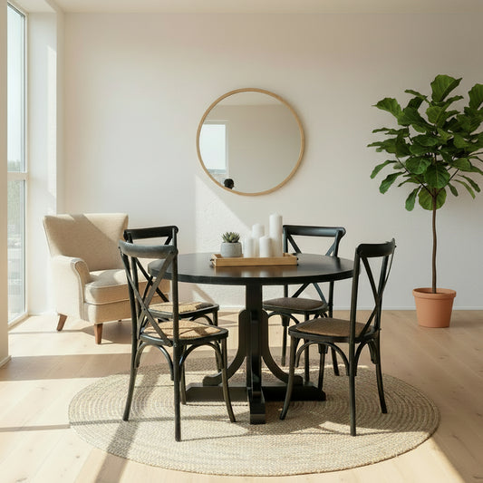 Mesa Isabella Lenga Black 120Cm Mesa
