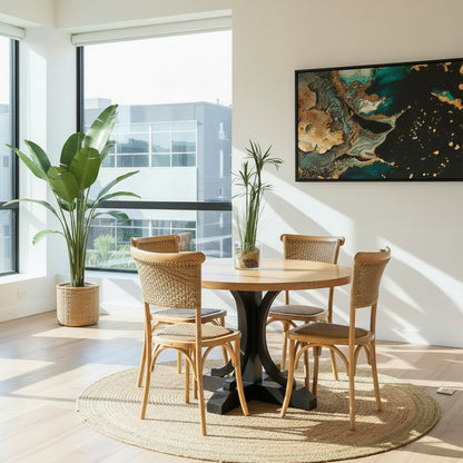 Comedor Isabella Natural + 4 Sienna Mesa