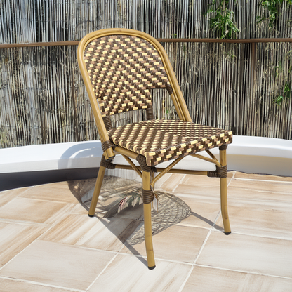 Silla Parisina (S/B) Café Y Crema Sillas
