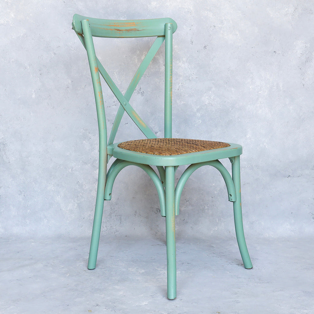 Silla Crossback Menta Vintage Sillas