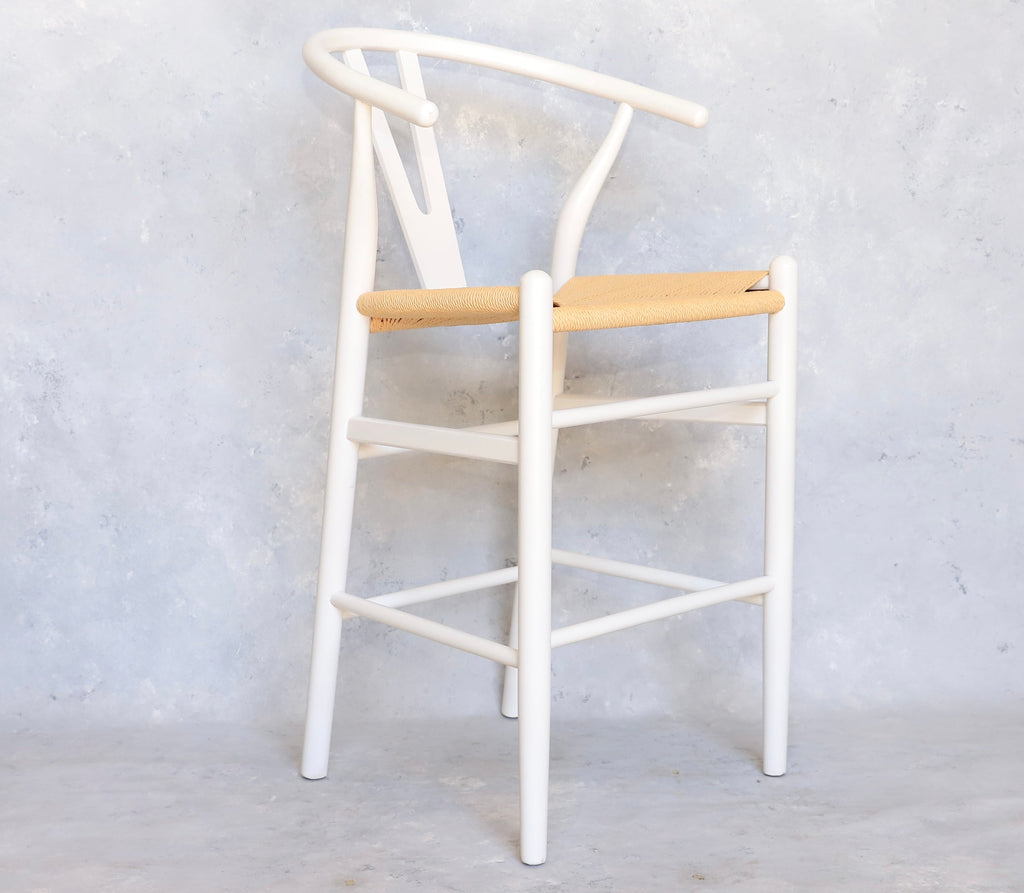 Taburete Wishbone Blanco Sillas