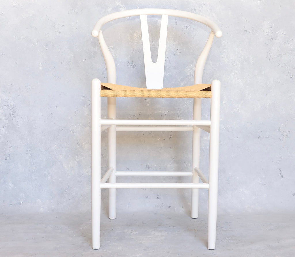 Taburete Wishbone Blanco Sillas