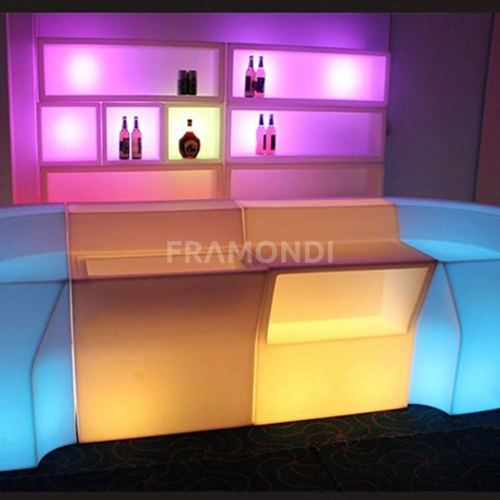 Bar Led Recto 90X80X110 Cm Muebles Led