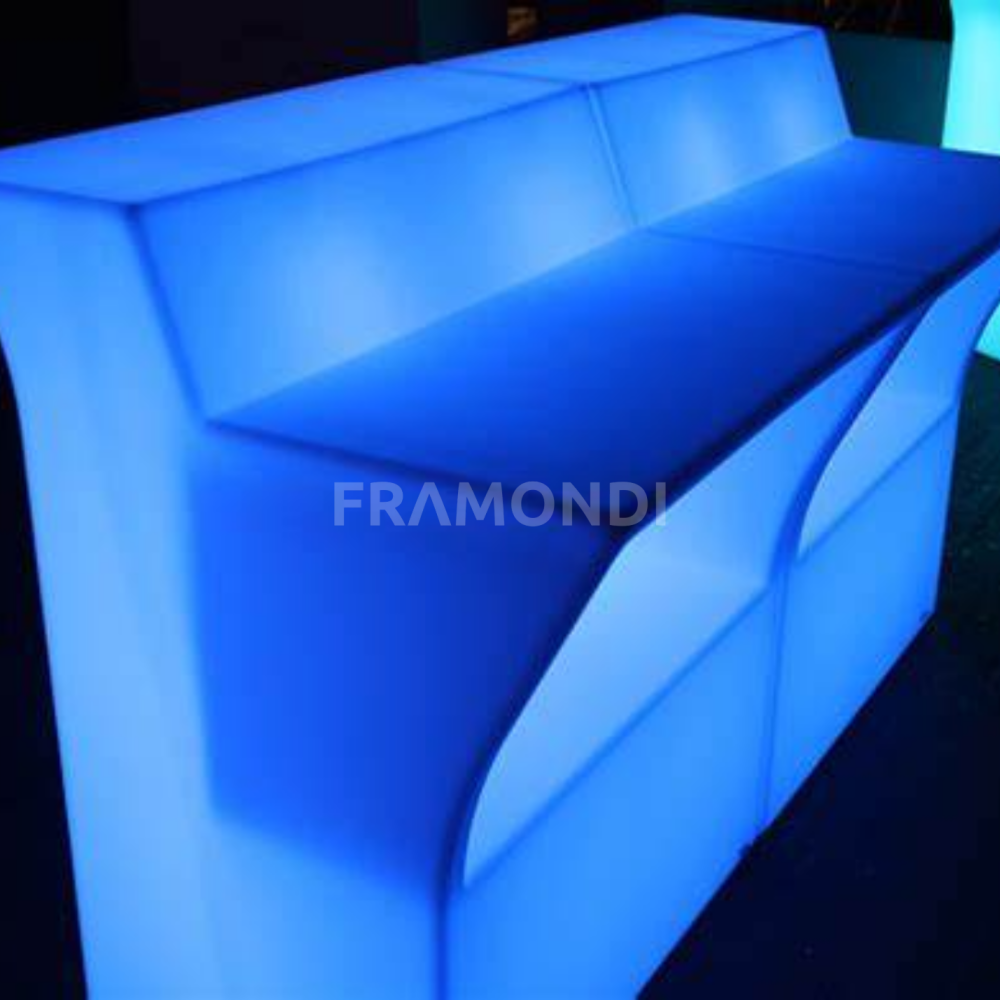 Bar Led Recto/Botella 90X80X110 Cm Muebles Led