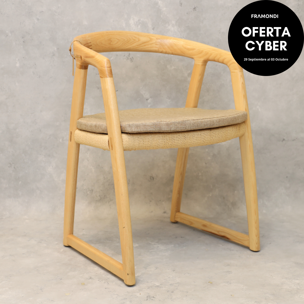 Cojin Silla Vittoria Lino Beige 30Mm