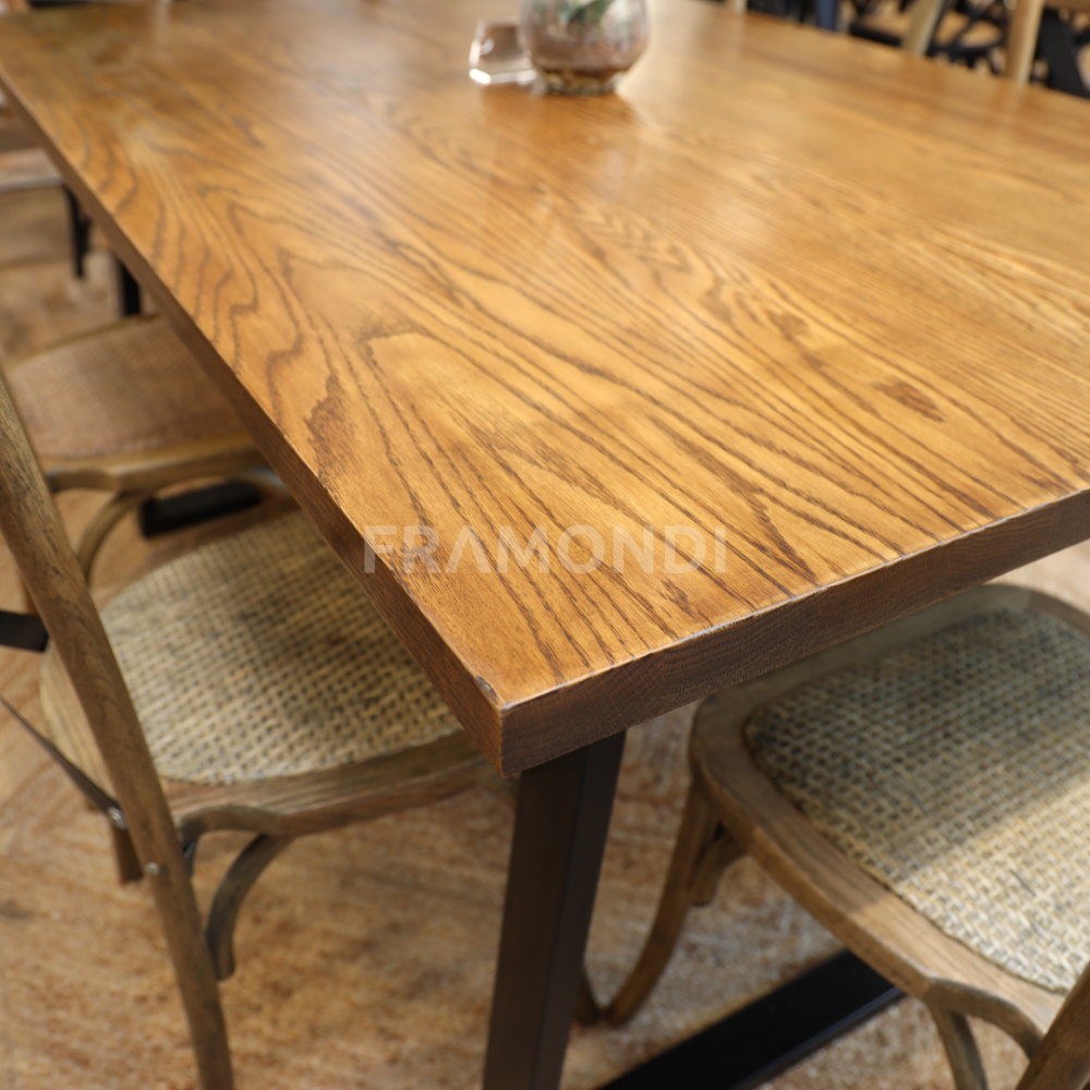 Comedor Magnolia Roble 160X100Cm + 6 Sillas Mesa